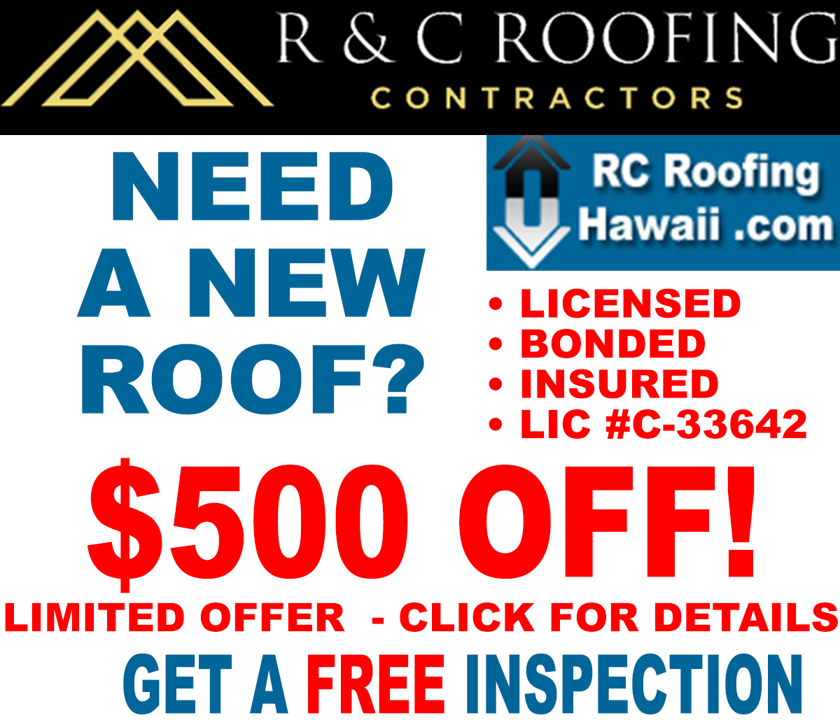 Rc Roofing Honolulu Hawaii Learn More